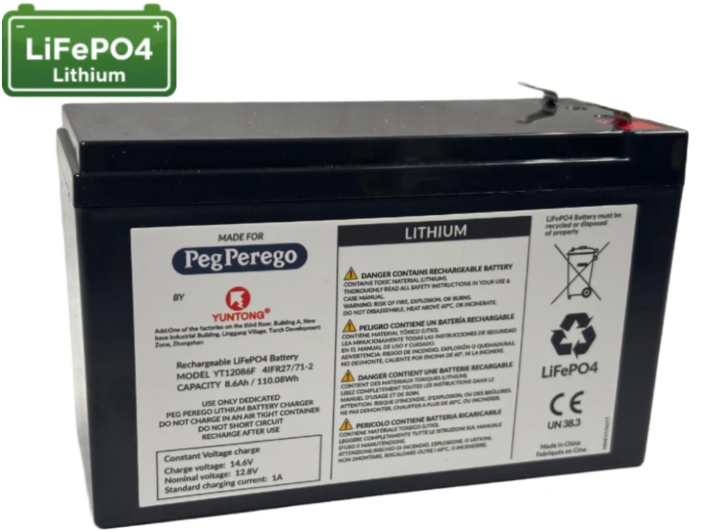 LiFePO4 12,8V/8,6Ah/110Wh, článek baterie