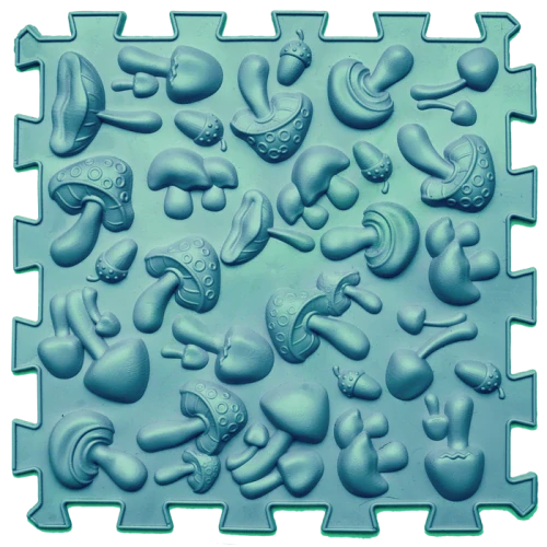 Masážní ortopedická podložka "Puzzle Mix" Houby 1 modul