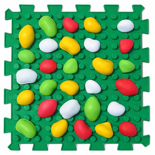 Masážní podložka Ortek Mix Puzzle, 8 dílů + modul Kameny