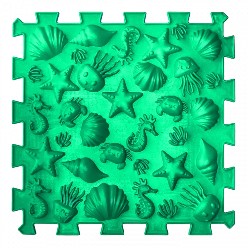 Masážní ortopedická podložka Ortek "Puzzle Mix" 9 modulů